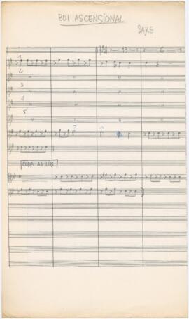 Parte de saxofone da canção "O boi ascencional"