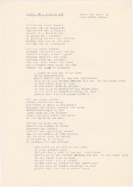 Tradução da letra da canção "Margem de certa maneira"