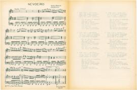 Partitura, cifras e letra da canção "Nevoeiro"