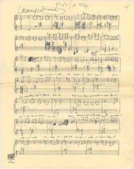 Partitura de "Fado do Trigo"