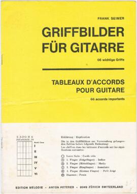 Diagramas de acordes para guitarra
