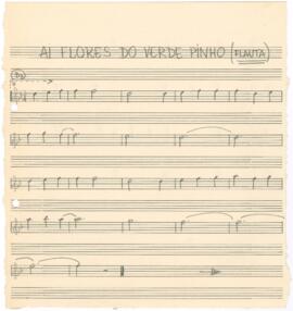 Parte de flauta da canção "Ai Flores do Verde Pinho"
