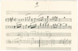 Partitura da canção "Saias do Freixo em Gibraltar"