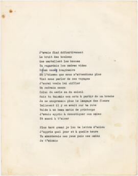 Diversos poemas / letras de canções