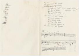 Letra e partitura