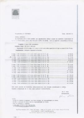 Orçamentos da empresa Neograf