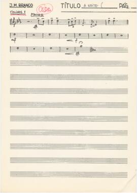 Parte de violinos 1 (coda) de "A Noite"