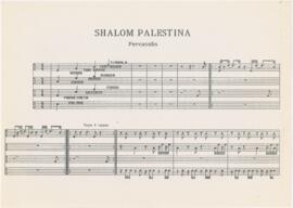 Parte de percussão da canção "Shalom Palestina"