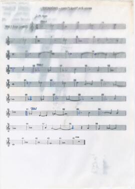 Parte de voz 1 soprano de "Escadório (coro "Ligeti" a 6 vozes)"